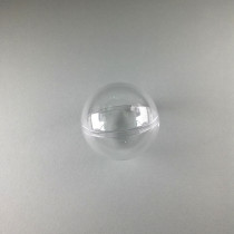 Kunststoffkugel 5cm glasklar teilbar
