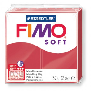 Modeliermasse FIMO® Soft kirschrot 57g
