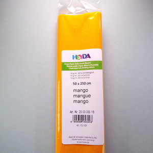 Krepp-Papier mango Rolle 50 x 250 cm
